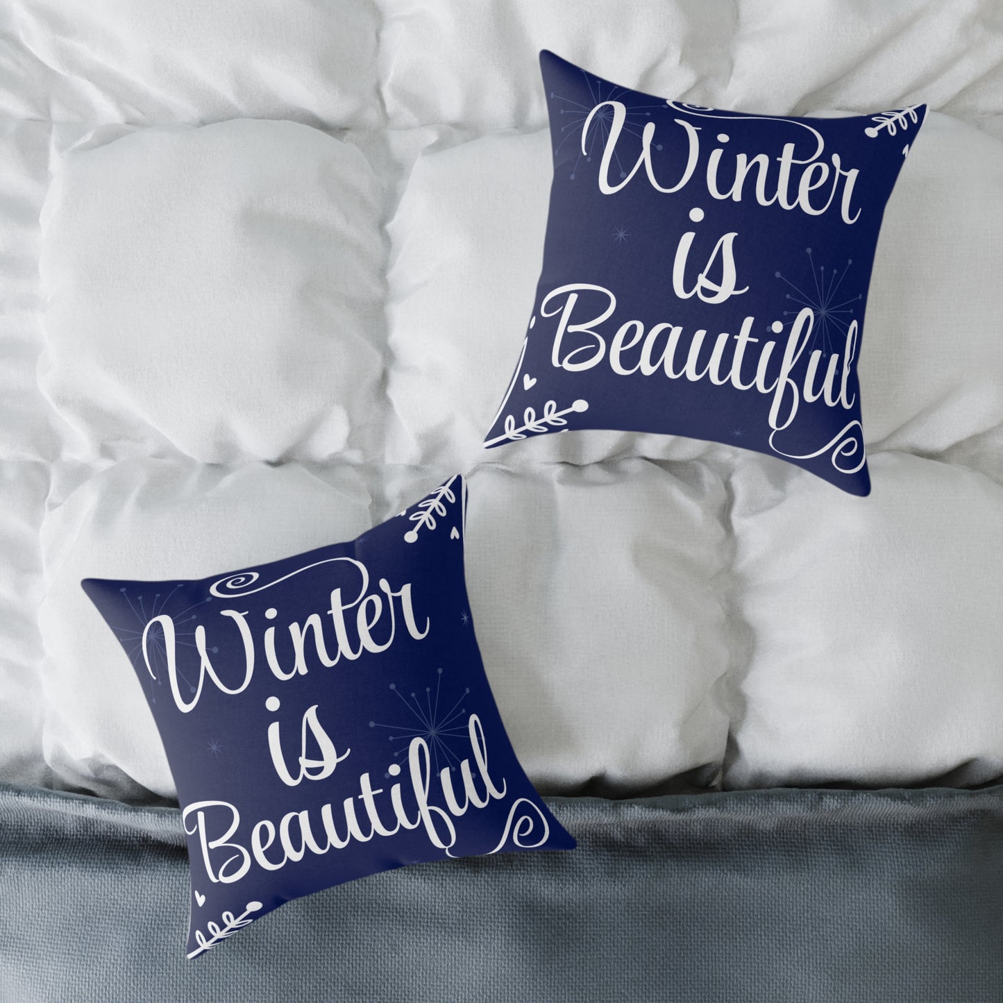 "Winter is Beautiful" Decorative Pillow