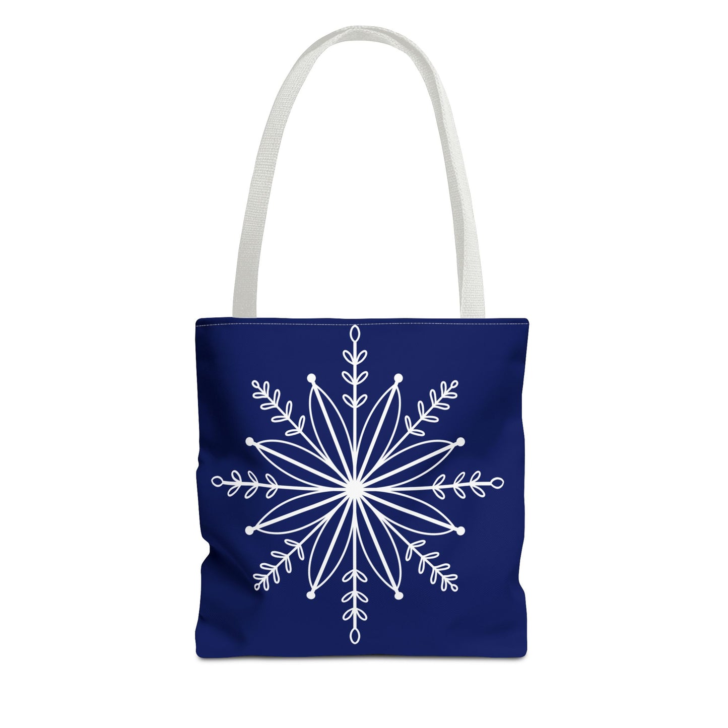 Winter Bloom Snowflake Tote Bag