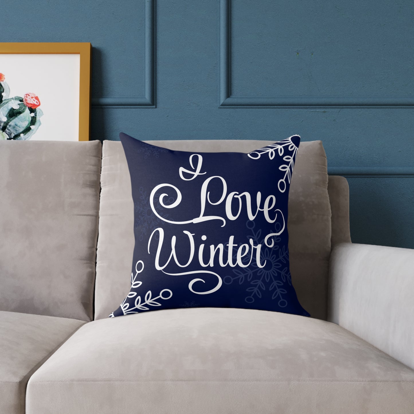 Winter Love Square Pillow