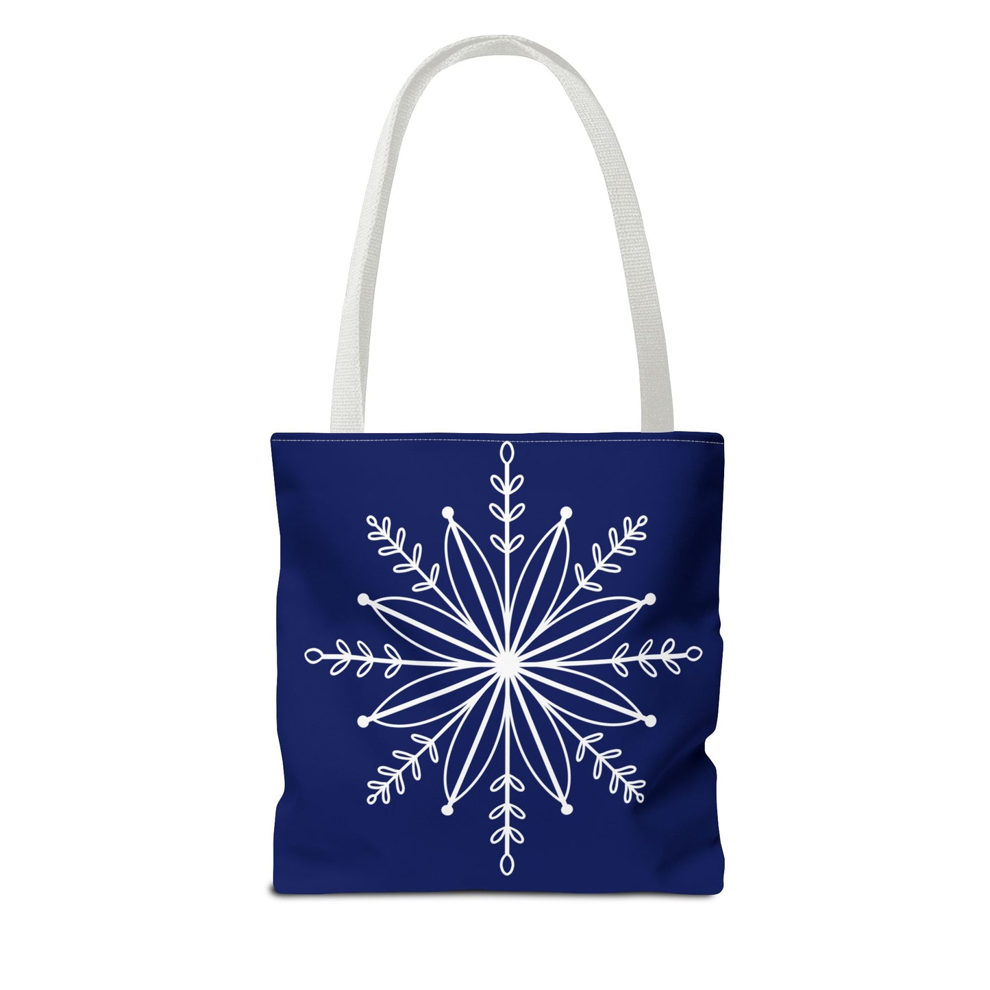 Winter Bloom Snowflake Tote Bag