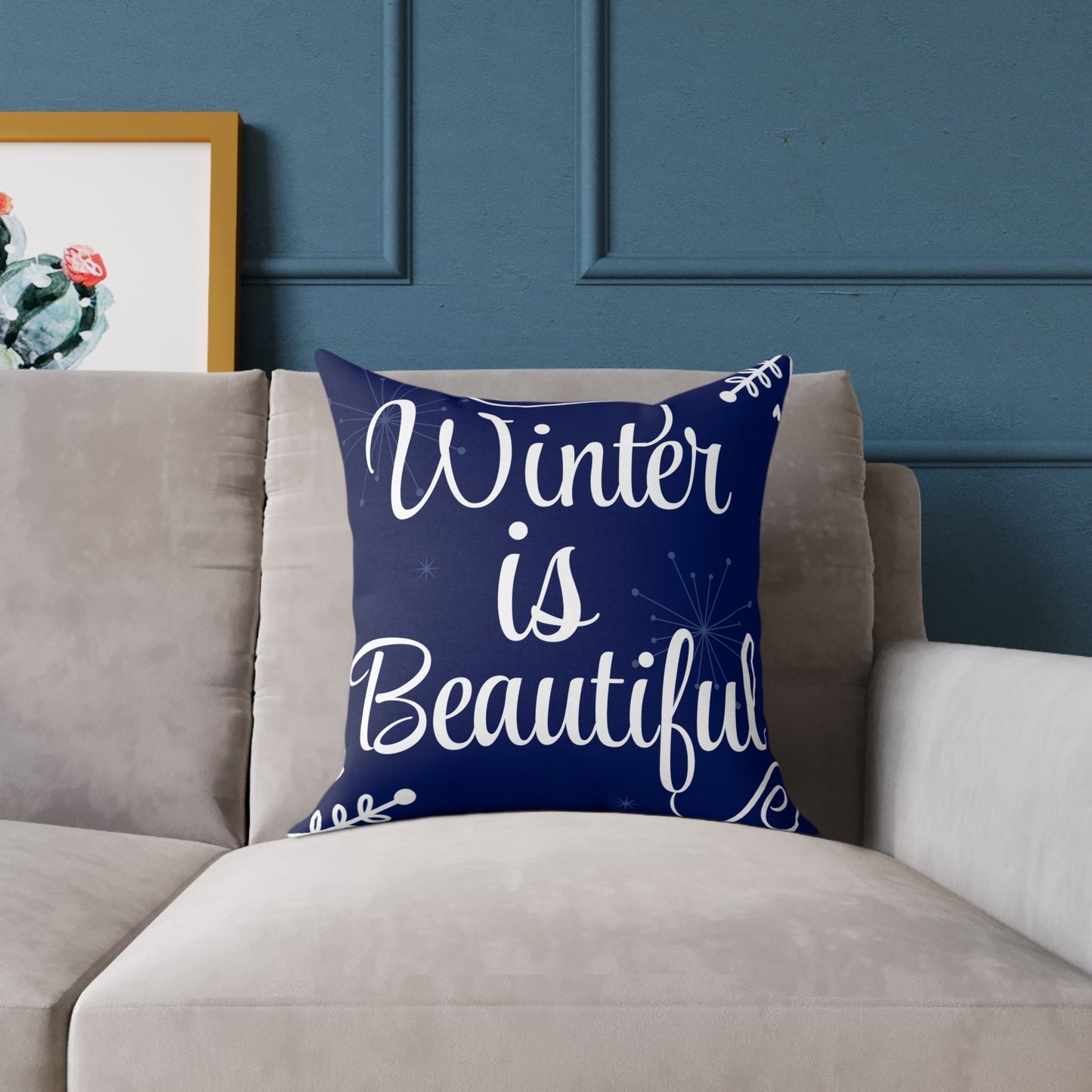 "Winter is Beautiful" Decorative Pillow
