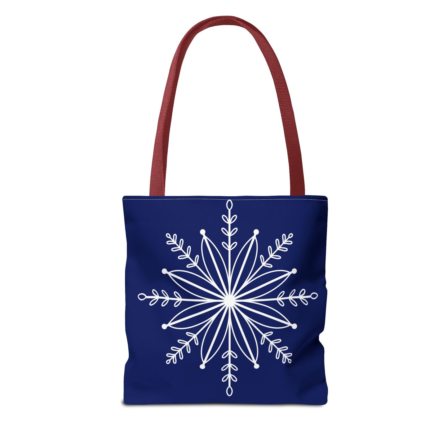 Winter Bloom Snowflake Tote Bag