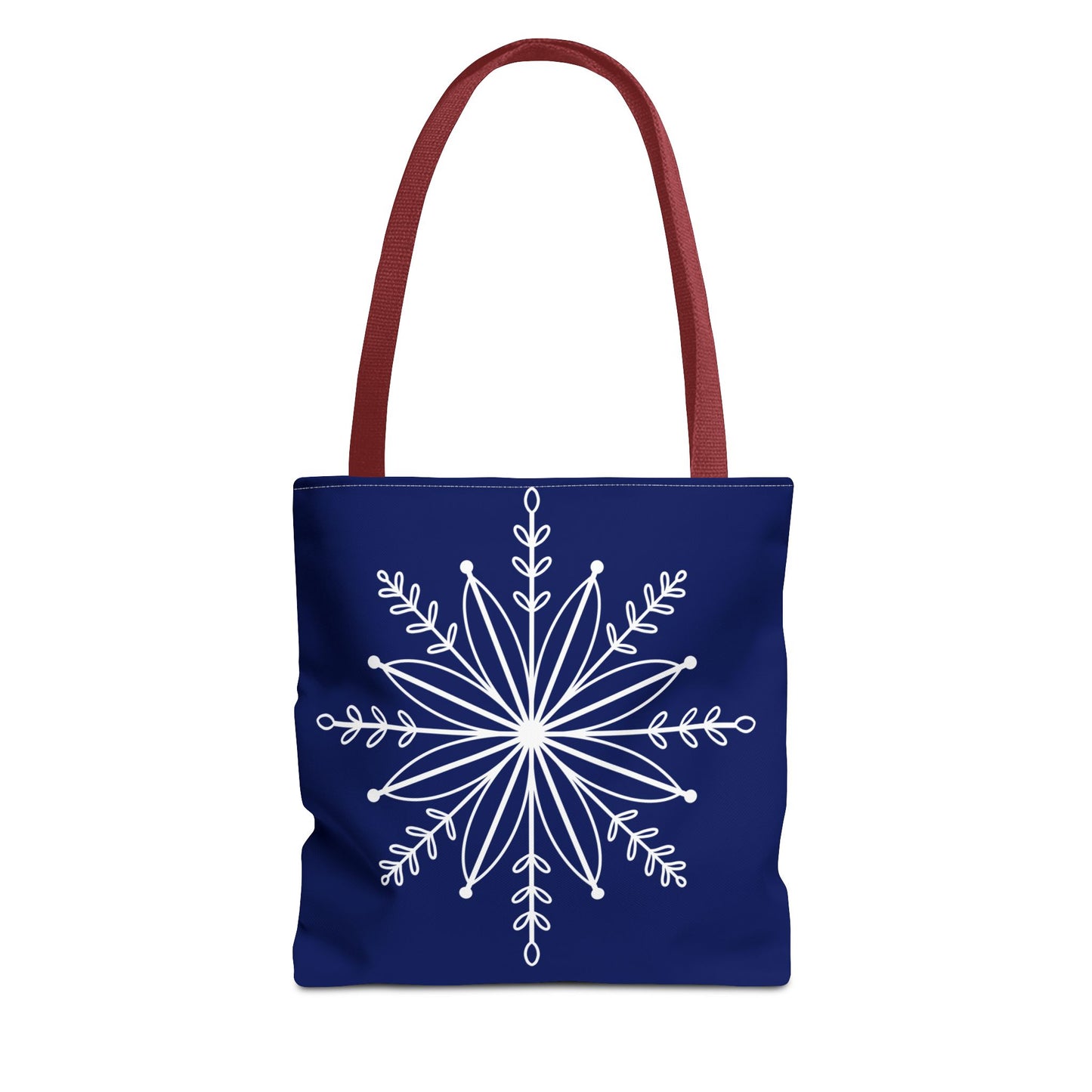 Winter Bloom Snowflake Tote Bag