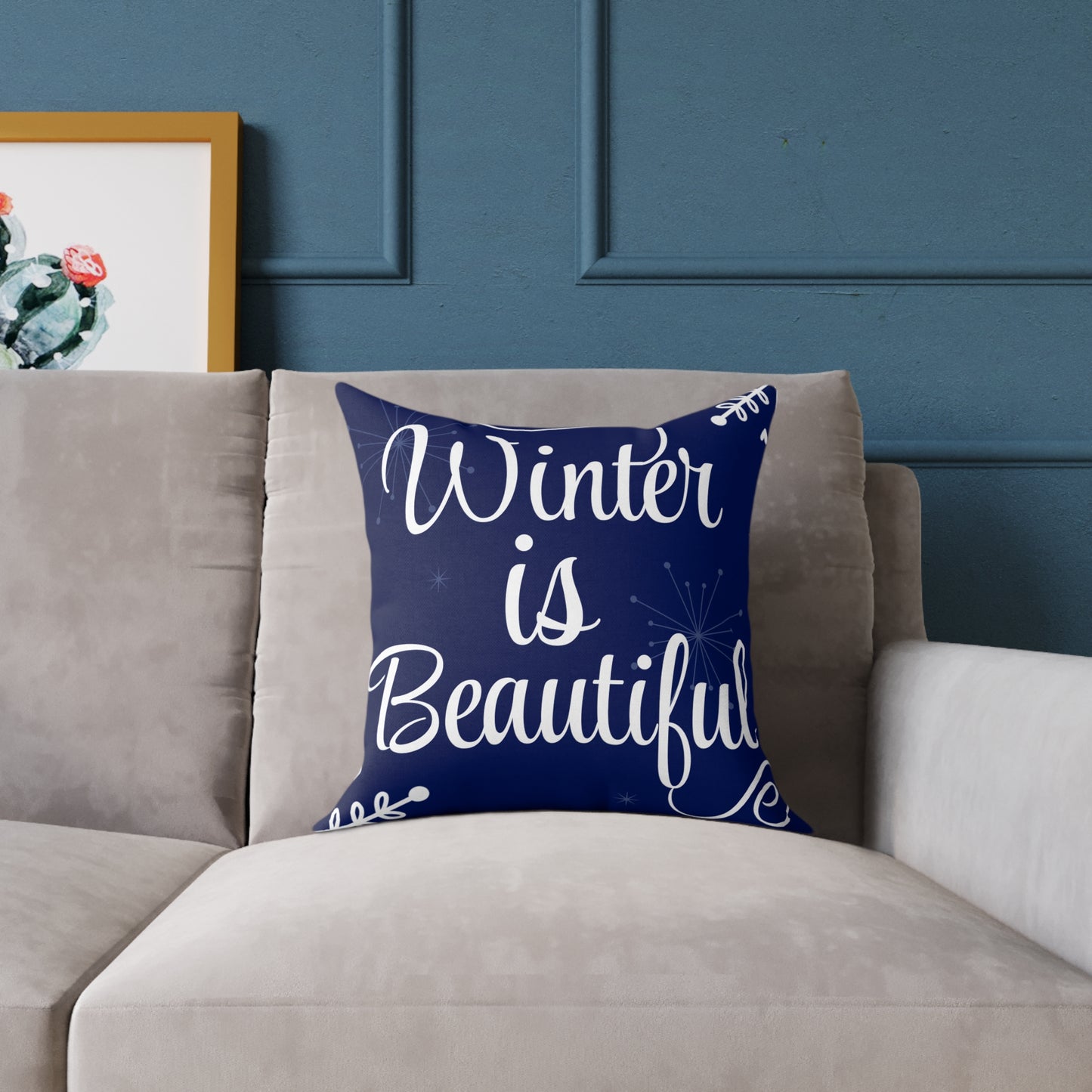 "Winter is Beautiful" Decorative Pillow