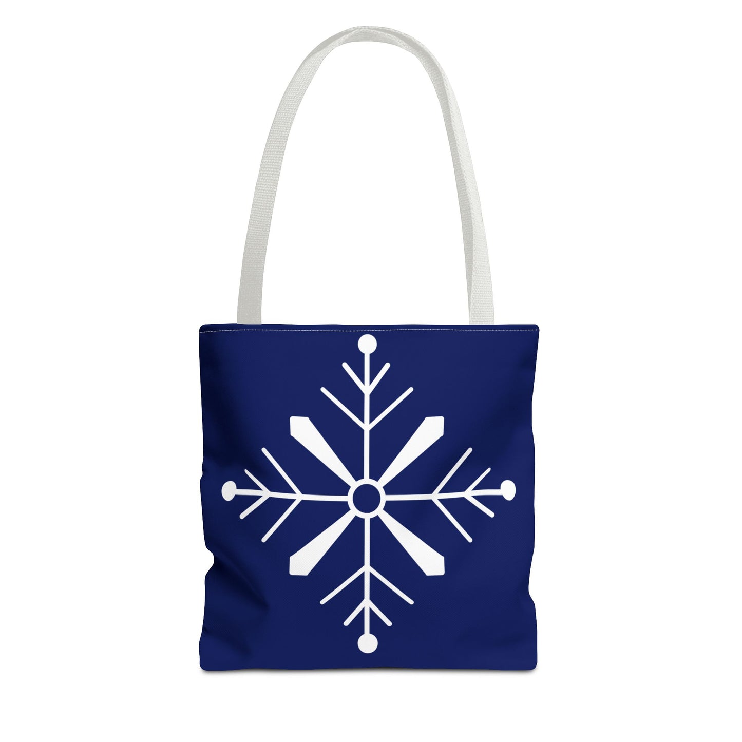 Frosted Elegance Snowflake Tote Bag