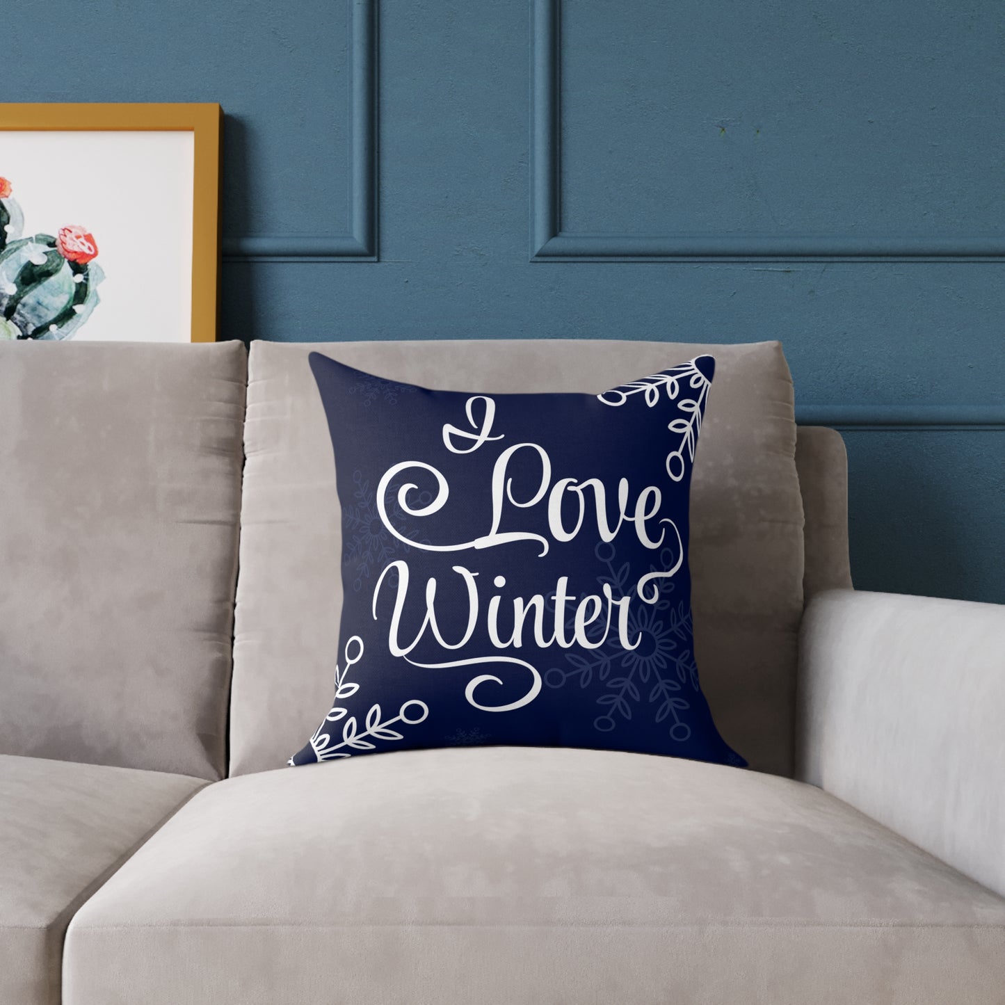 Winter Love Square Pillow