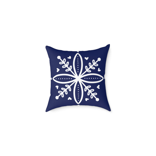 Modern Winter Grace Square Pillow