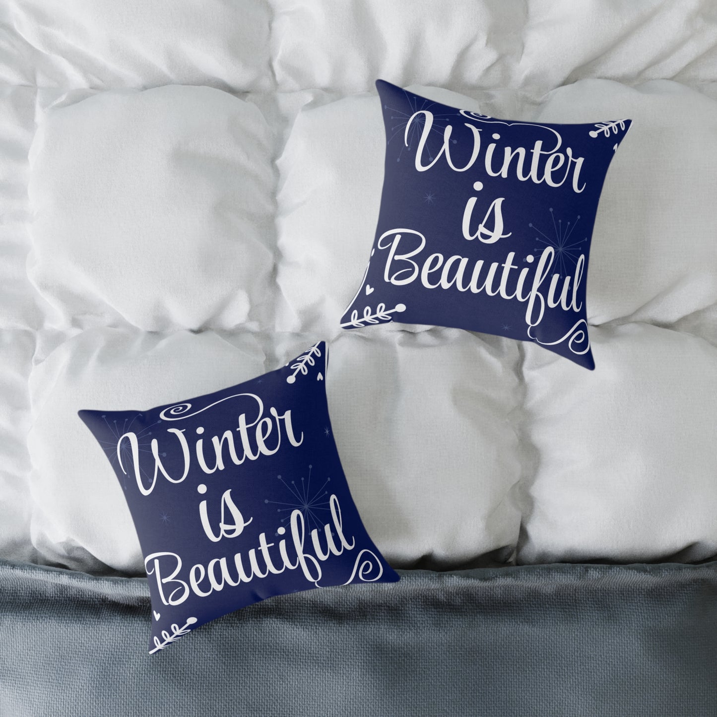 "Winter is Beautiful" Decorative Pillow