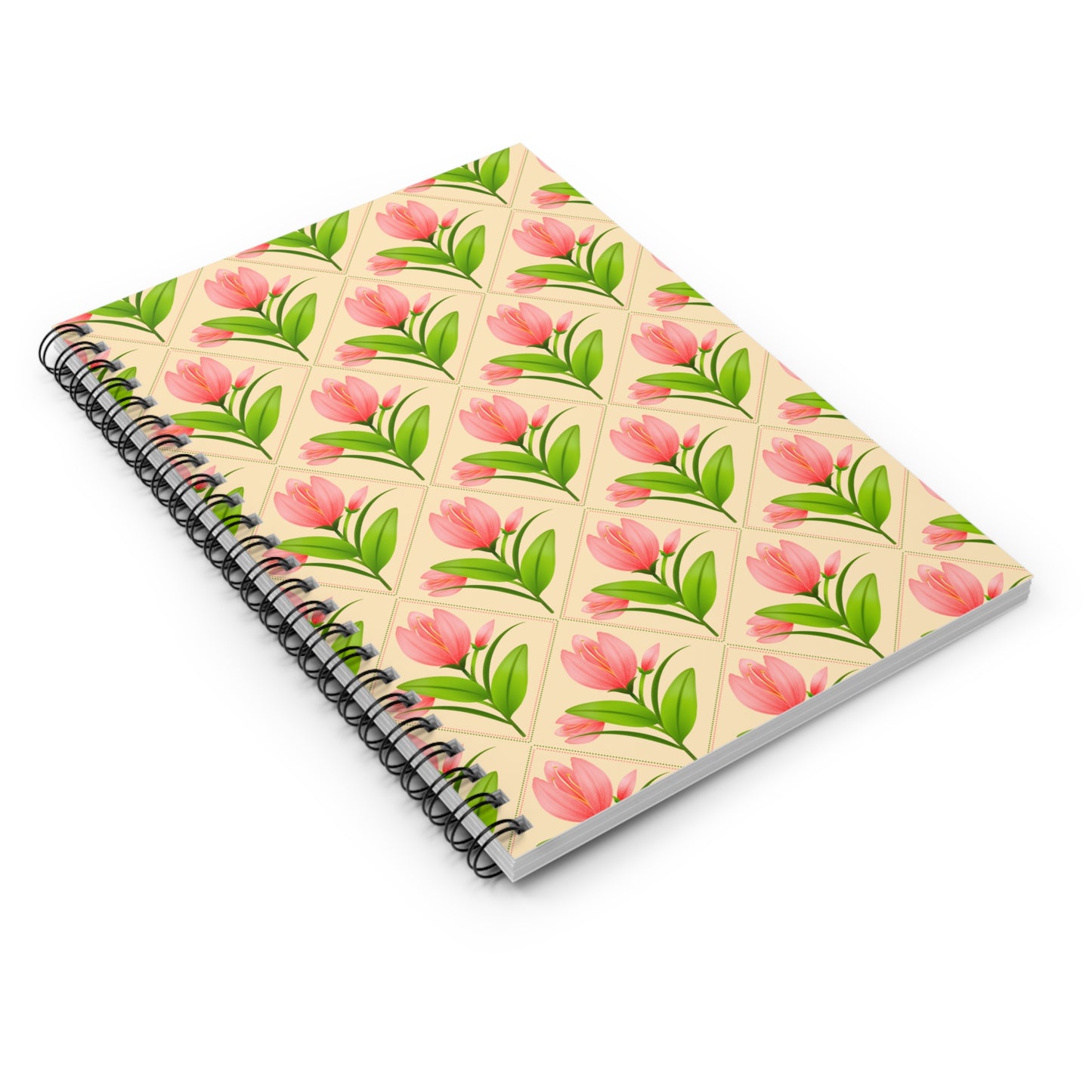 Charming Tulips Spiral Notebook - Perfect for Notes, Journaling, Schoolwork, Gifts, Special Occasions