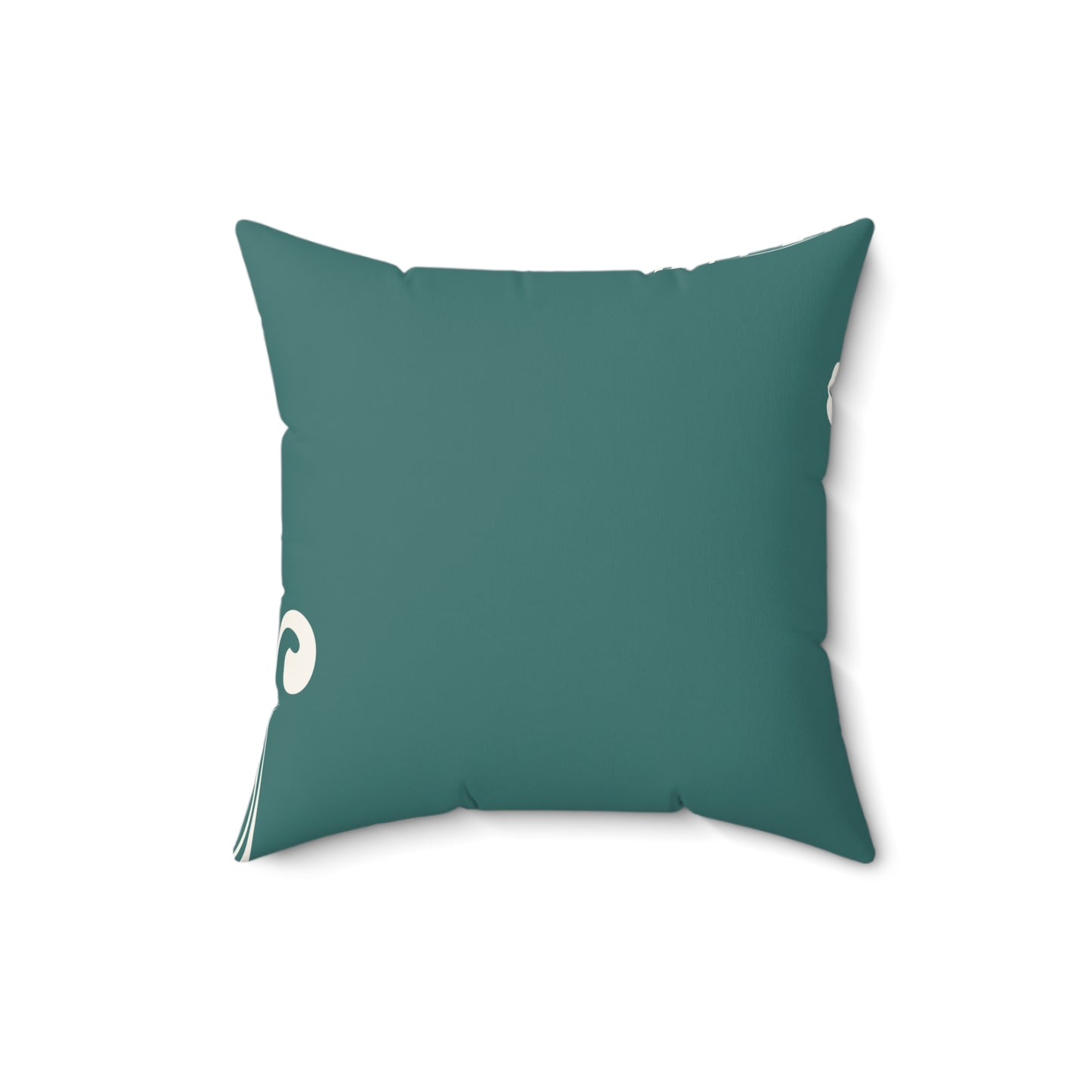 Coastal Calm Decorative Pillow — Teal Beach House Throw Pillow