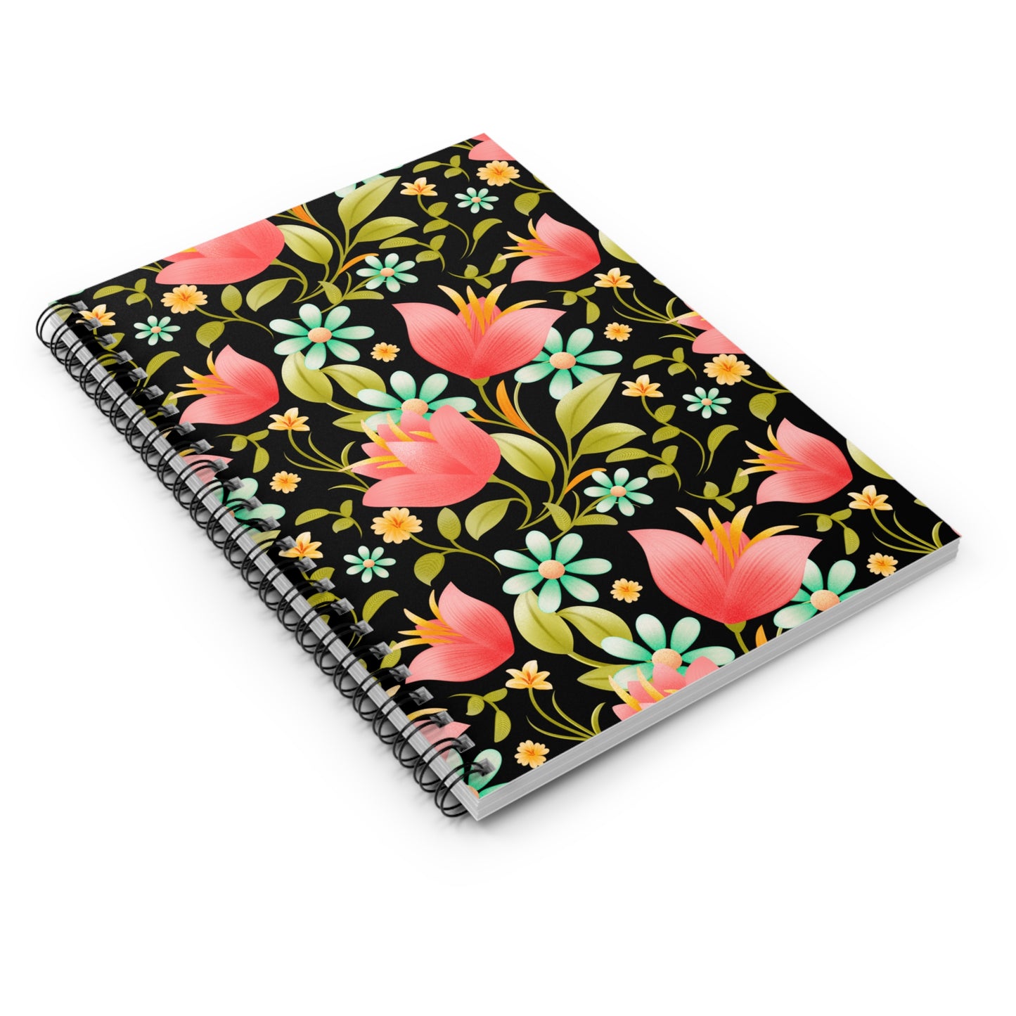 Elegant Floral Spiral Notebook - Perfect for Journaling, Note-Taking, Floral Gift, Nature Lover's Journal