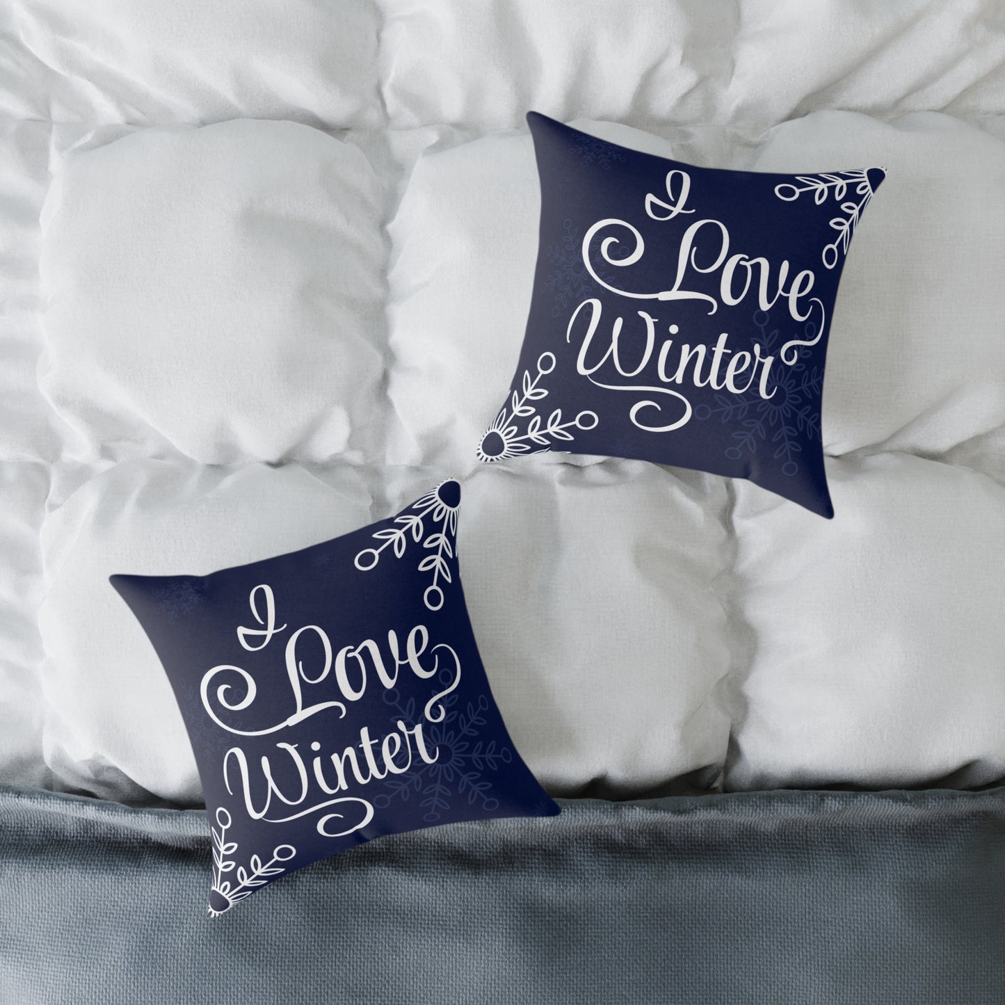 Winter Love Square Pillow