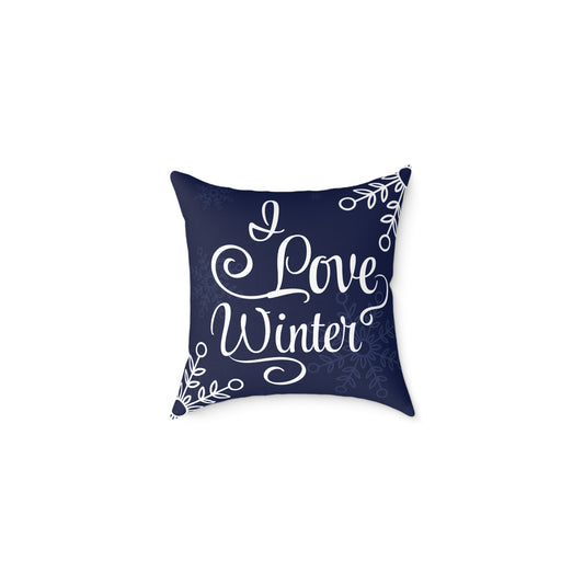Winter Love Square Pillow