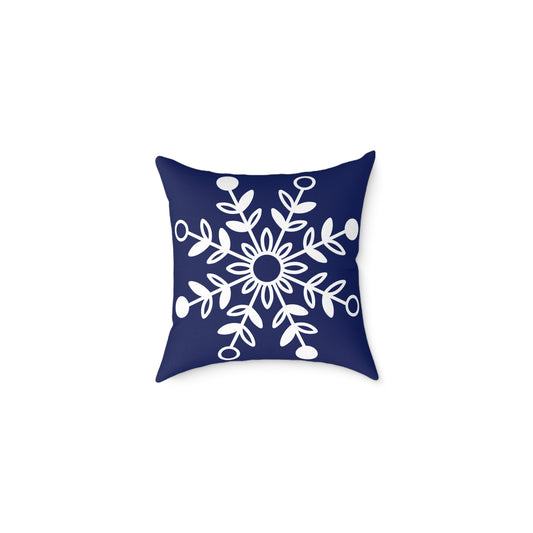 Cozy Winter Charm Square Pillow