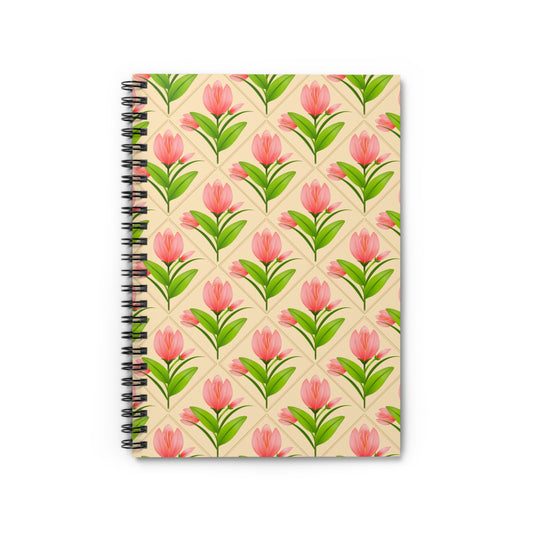 Charming Tulips Spiral Notebook - Perfect for Notes, Journaling, Schoolwork, Gifts, Special Occasions
