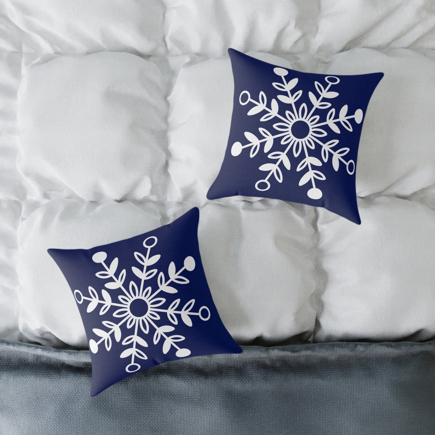 Cozy Winter Charm Square Pillow