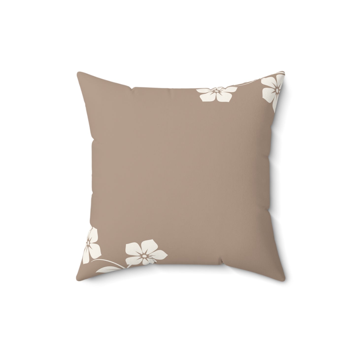 Sandy Toes Beach Throw Pillow — Coastal Hibiscus Decorative Pillow