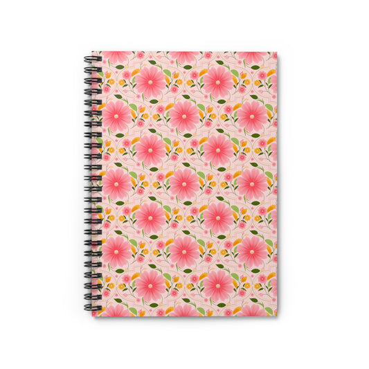 Charming Floral Spiral Notebook - Perfect for Journaling, Note-taking, Gift