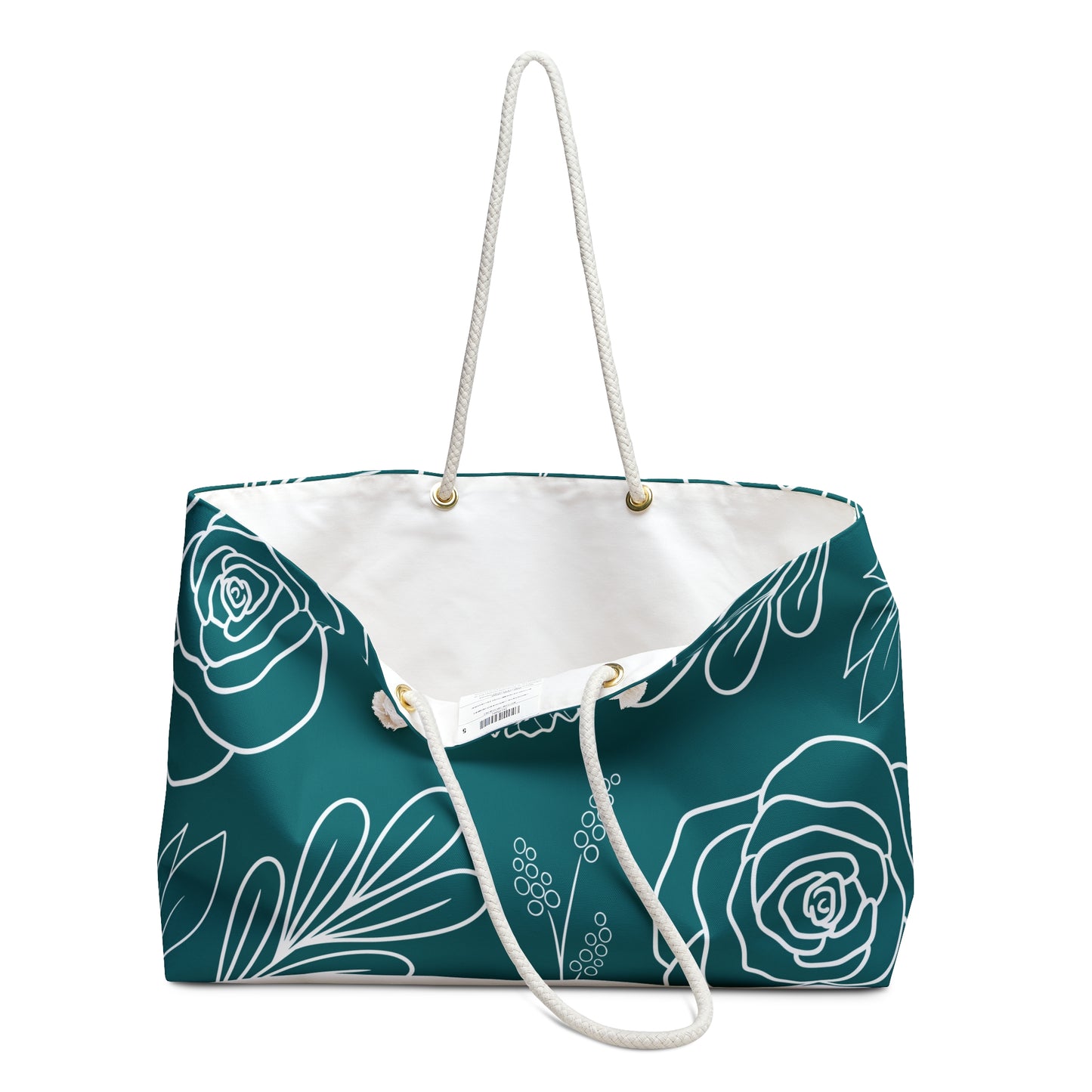 Teal Serenity Weekender Tote Bag