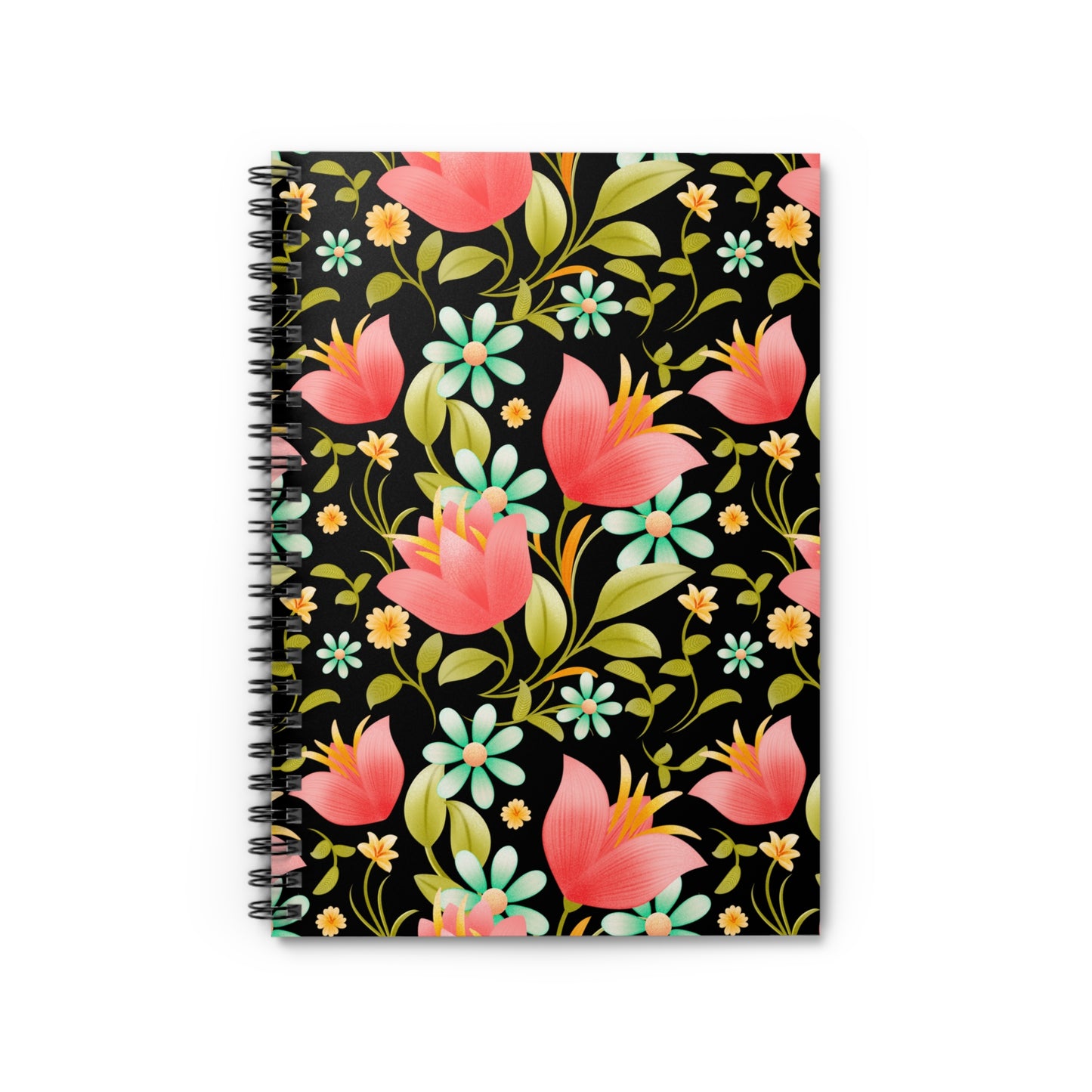 Elegant Floral Spiral Notebook - Perfect for Journaling, Note-Taking, Floral Gift, Nature Lover's Journal