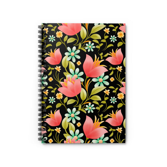 Elegant Floral Spiral Notebook - Perfect for Journaling, Note-Taking, Floral Gift, Nature Lover's Journal